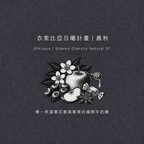 ETHIOPIA SIDAMO CHARCHO NATURAL G1 衣索比亞・西達摩・晨秋・日曬 G1